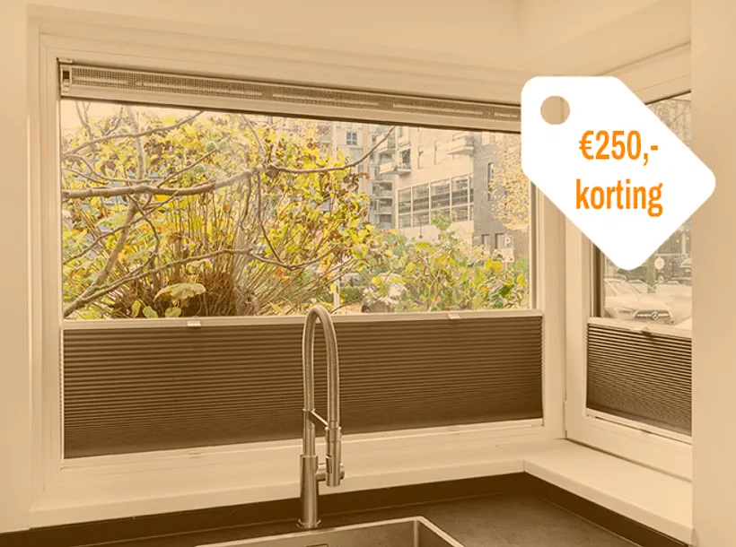 Kunststof kozijnen met label €250 korting - koninklijke kozijn korting