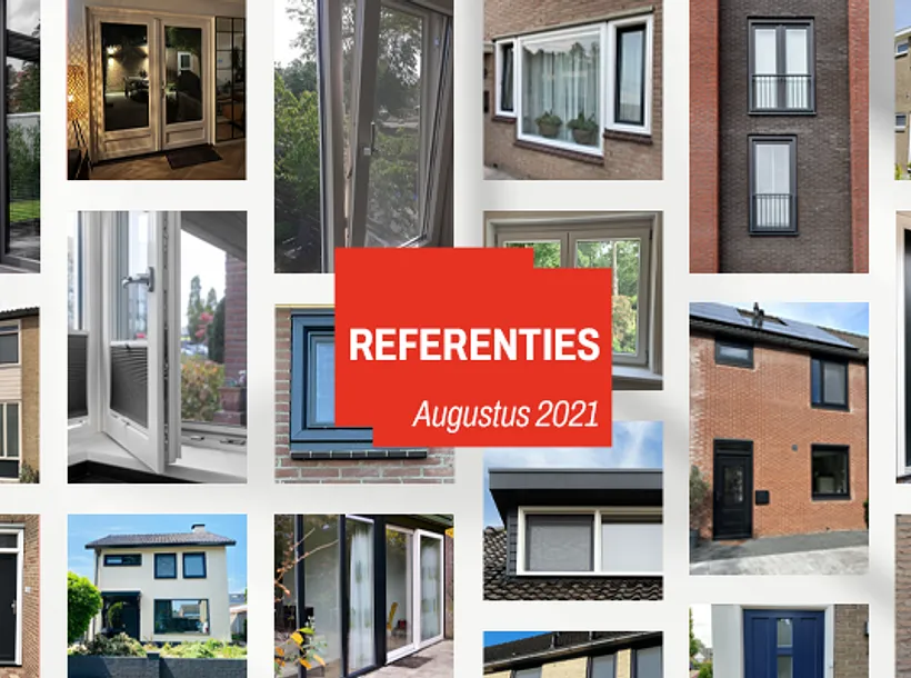 Collage referenties Benitech Kozijnen - een kleine selectie augustus 2021 kunststof kozijnen, ramen en deuren