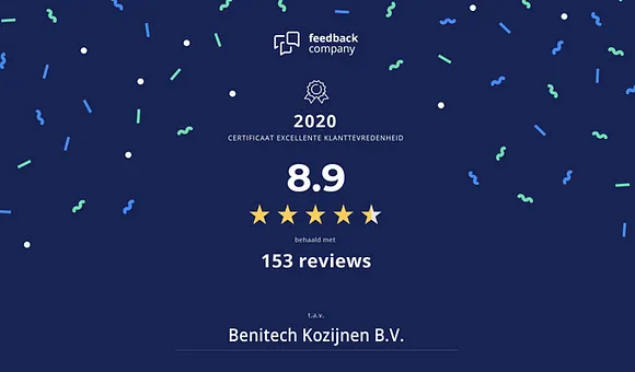 Feedback Company certificaat Benitech kozijnen klanttevredenheid 2020