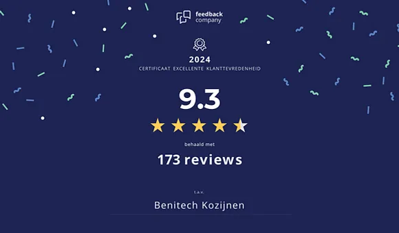 Feedback Company certificaat Benitech kozijnen klanttevredenheid 2024