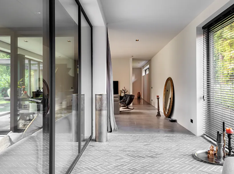 Huis met moderne inrichting en met kunststof kozijnen - voorbeelden kozijnen