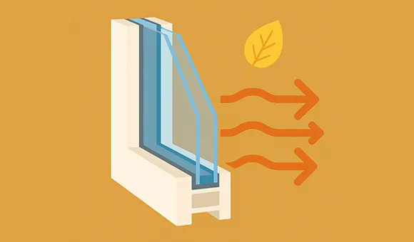 Infographic isolerende kunststof kozijnen met dubbel glas voor subsidie