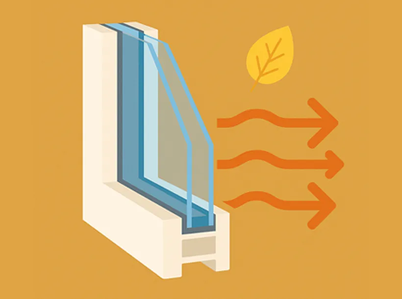 Infographic isolerende kunststof kozijnen met dubbel glas voor subsidie