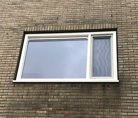 Referentie kunststof kozijn in gevel woning Tilburg
