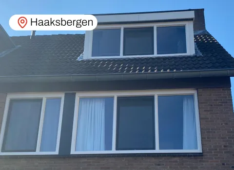 Bovenverdieping woning Haaksbergen met nieuwe kunststof kozijnen en kunststof dakkapel
