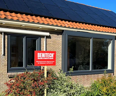 Kunststof kozijnen van een woning
