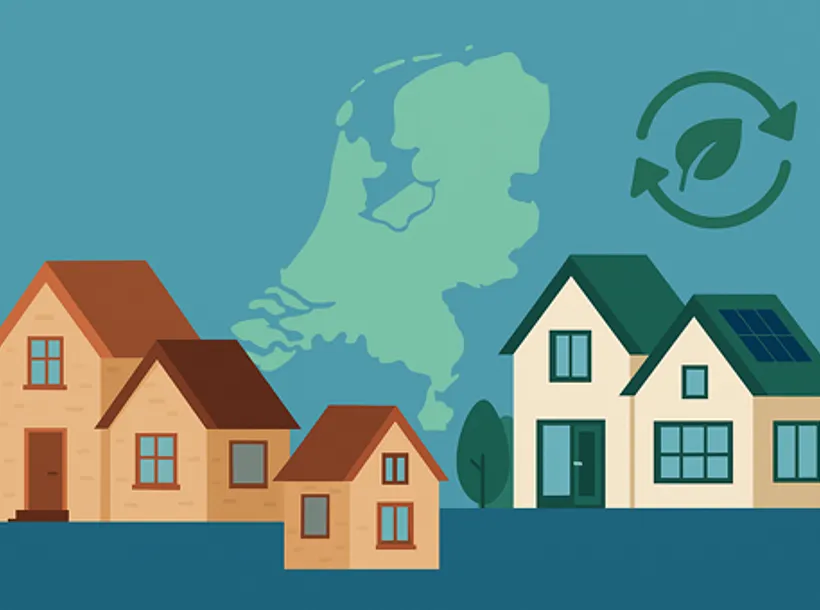 Infographic woningen Nederland verduurzamen met kunststof kozijnen